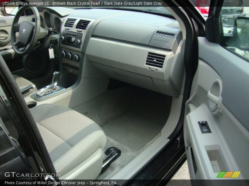 Brilliant Black Crystal Pearl / Dark Slate Gray/Light Slate Gray 2008 Dodge Avenger SE