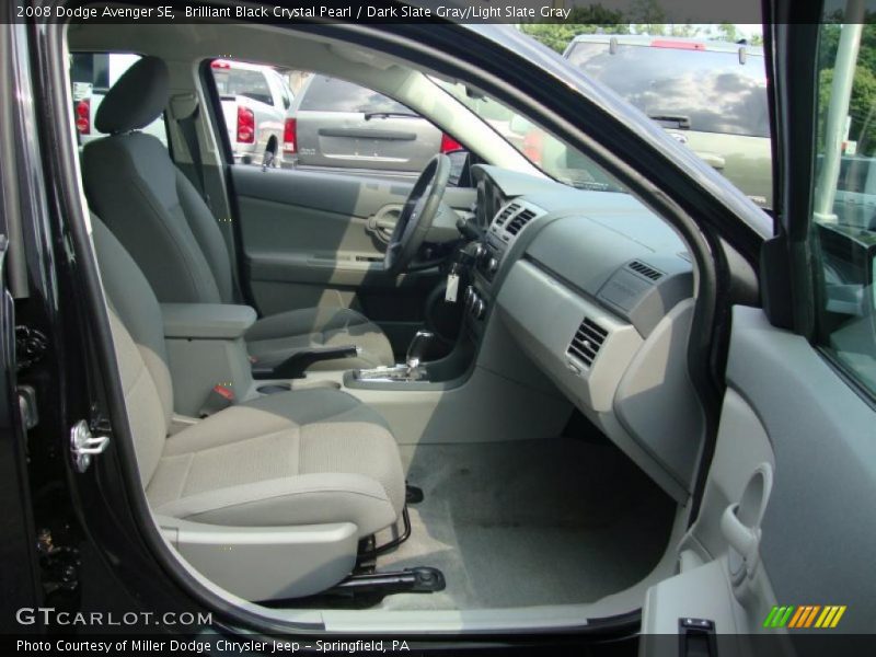 Brilliant Black Crystal Pearl / Dark Slate Gray/Light Slate Gray 2008 Dodge Avenger SE