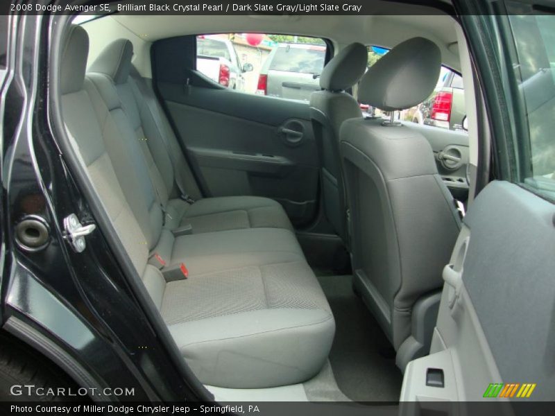 Brilliant Black Crystal Pearl / Dark Slate Gray/Light Slate Gray 2008 Dodge Avenger SE