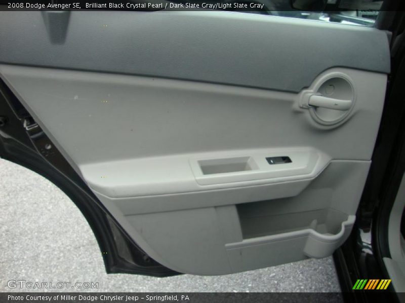 Brilliant Black Crystal Pearl / Dark Slate Gray/Light Slate Gray 2008 Dodge Avenger SE