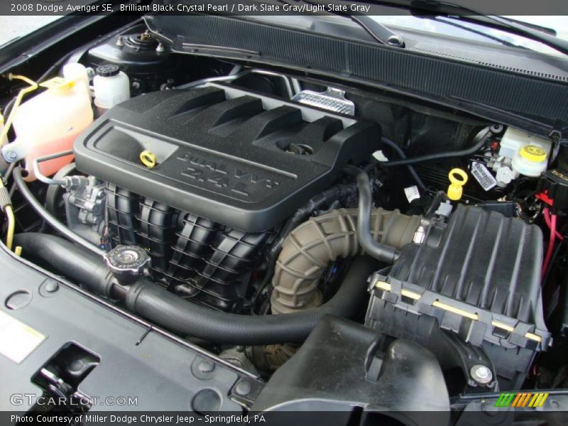 Brilliant Black Crystal Pearl / Dark Slate Gray/Light Slate Gray 2008 Dodge Avenger SE