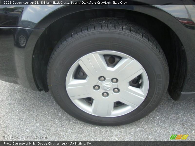 Brilliant Black Crystal Pearl / Dark Slate Gray/Light Slate Gray 2008 Dodge Avenger SE