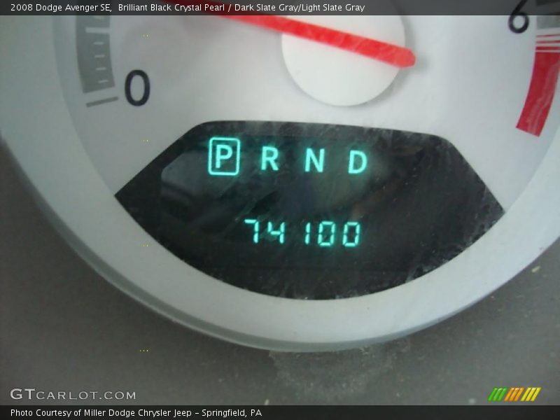 Brilliant Black Crystal Pearl / Dark Slate Gray/Light Slate Gray 2008 Dodge Avenger SE
