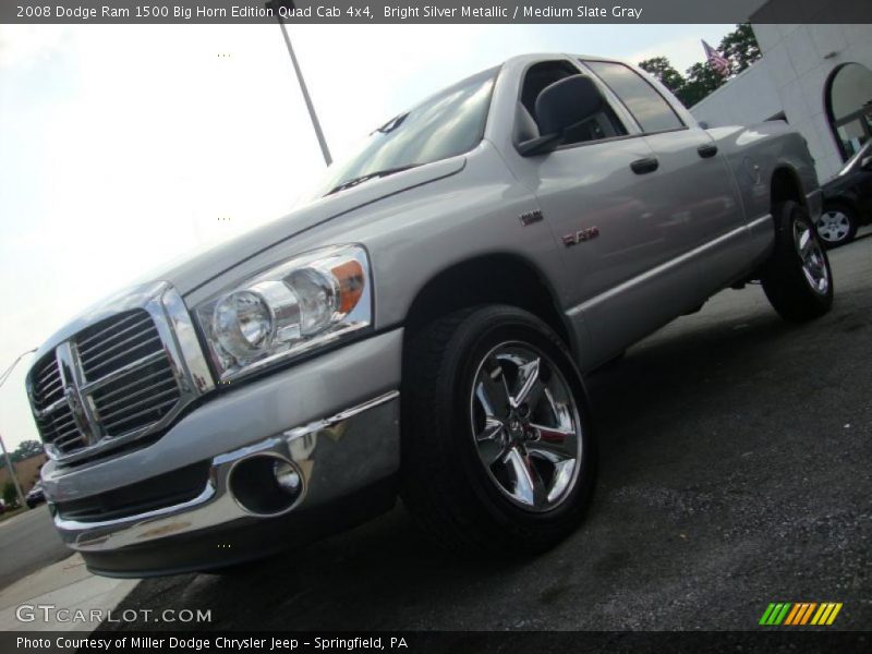 Bright Silver Metallic / Medium Slate Gray 2008 Dodge Ram 1500 Big Horn Edition Quad Cab 4x4