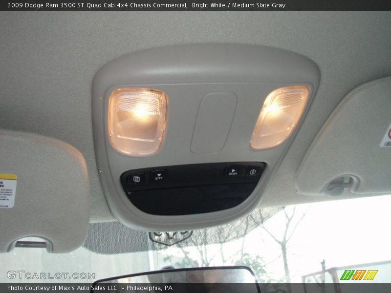 Bright White / Medium Slate Gray 2009 Dodge Ram 3500 ST Quad Cab 4x4 Chassis Commercial