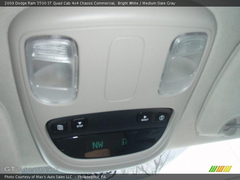 Bright White / Medium Slate Gray 2009 Dodge Ram 3500 ST Quad Cab 4x4 Chassis Commercial