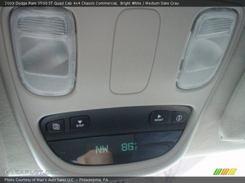 Bright White / Medium Slate Gray 2009 Dodge Ram 3500 ST Quad Cab 4x4 Chassis Commercial