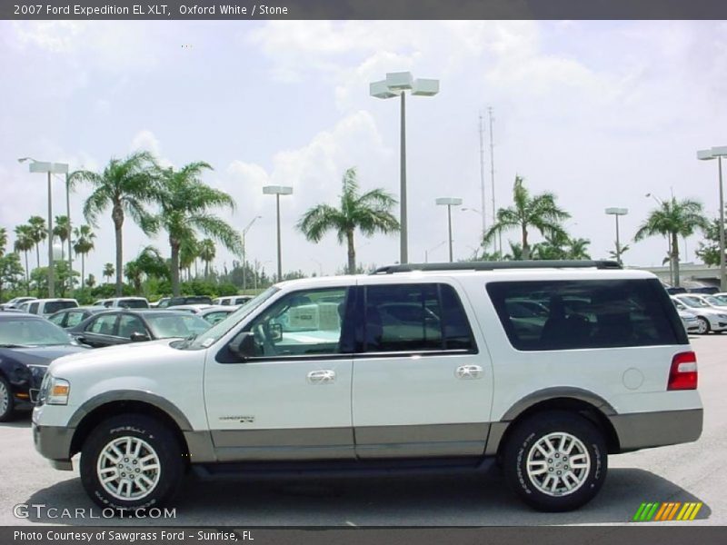 Oxford White / Stone 2007 Ford Expedition EL XLT