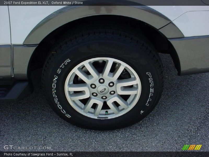 Oxford White / Stone 2007 Ford Expedition EL XLT