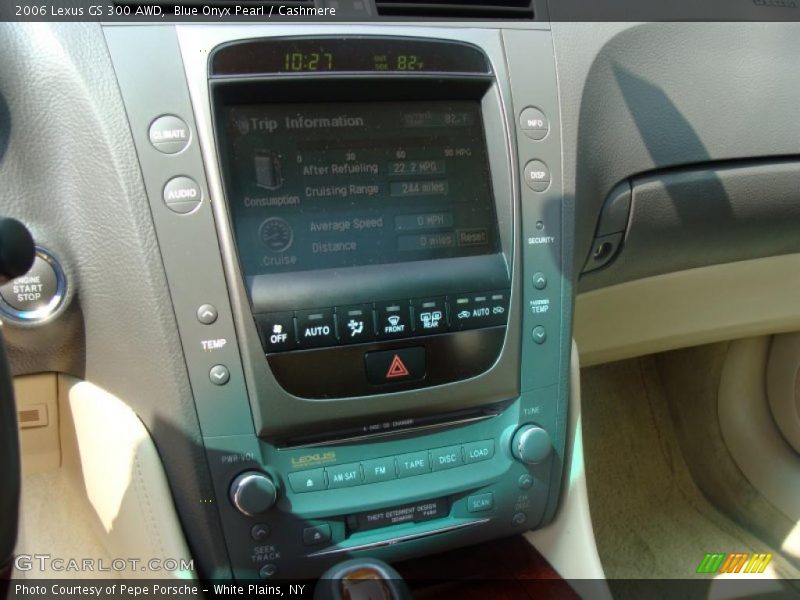 Blue Onyx Pearl / Cashmere 2006 Lexus GS 300 AWD