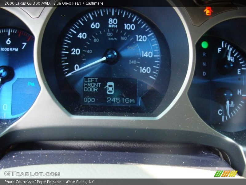 Blue Onyx Pearl / Cashmere 2006 Lexus GS 300 AWD