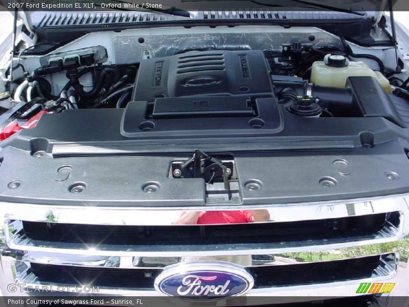 Oxford White / Stone 2007 Ford Expedition EL XLT