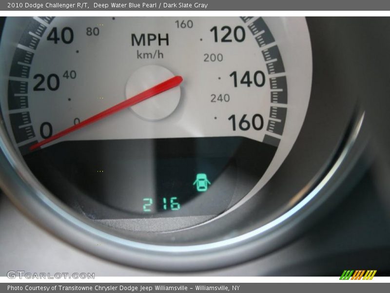 Deep Water Blue Pearl / Dark Slate Gray 2010 Dodge Challenger R/T