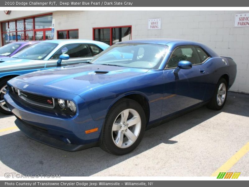 Deep Water Blue Pearl / Dark Slate Gray 2010 Dodge Challenger R/T