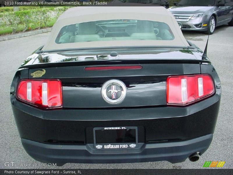 Black / Saddle 2010 Ford Mustang V6 Premium Convertible