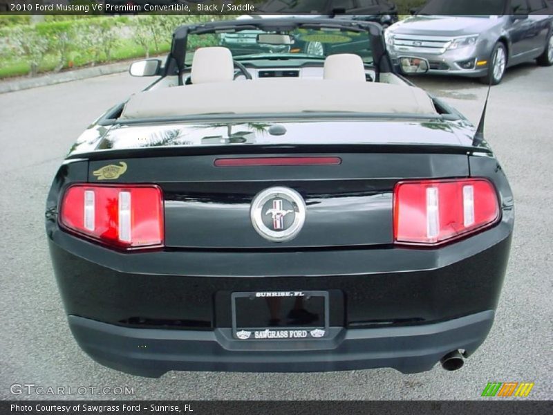 Black / Saddle 2010 Ford Mustang V6 Premium Convertible