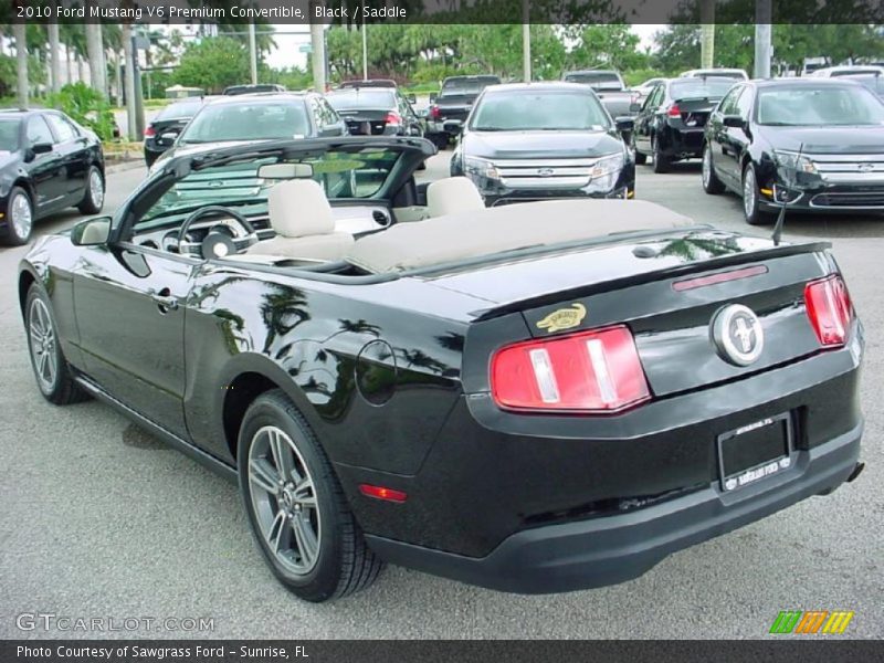 Black / Saddle 2010 Ford Mustang V6 Premium Convertible