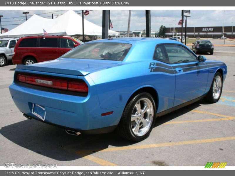 B5 Blue Pearlcoat / Dark Slate Gray 2010 Dodge Challenger R/T Classic
