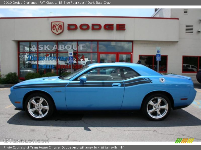 B5 Blue Pearlcoat / Dark Slate Gray 2010 Dodge Challenger R/T Classic