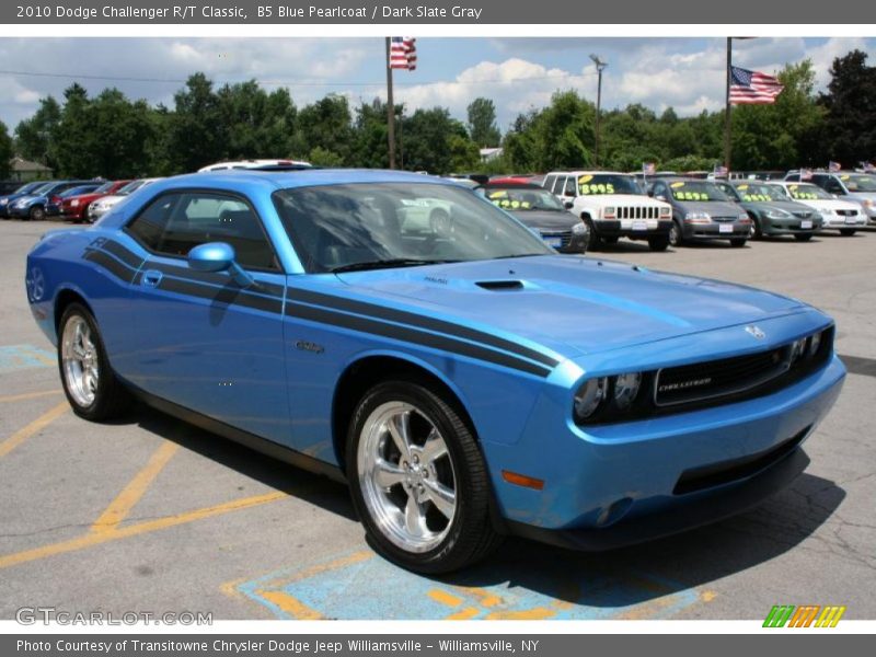 B5 Blue Pearlcoat / Dark Slate Gray 2010 Dodge Challenger R/T Classic