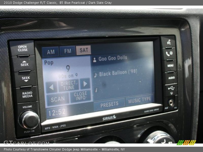B5 Blue Pearlcoat / Dark Slate Gray 2010 Dodge Challenger R/T Classic