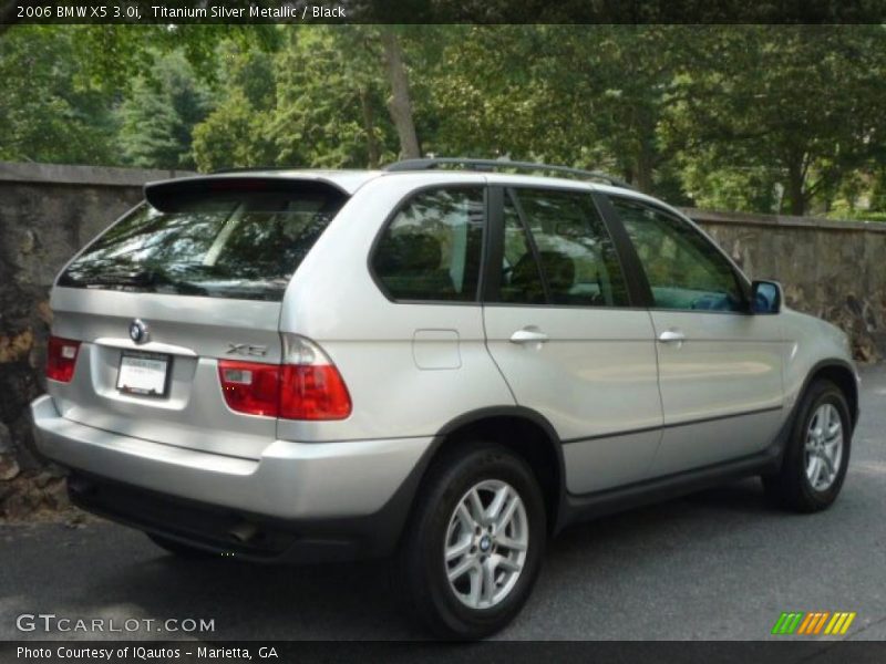 Titanium Silver Metallic / Black 2006 BMW X5 3.0i