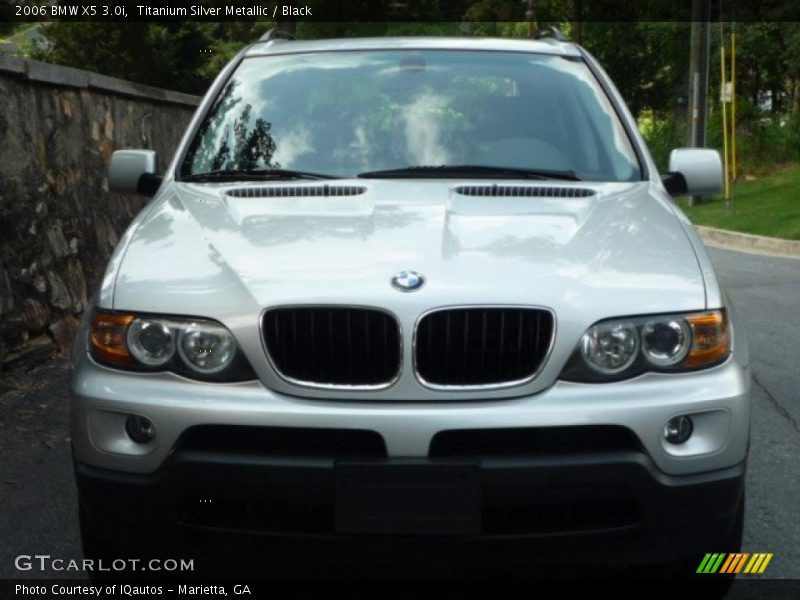 Titanium Silver Metallic / Black 2006 BMW X5 3.0i