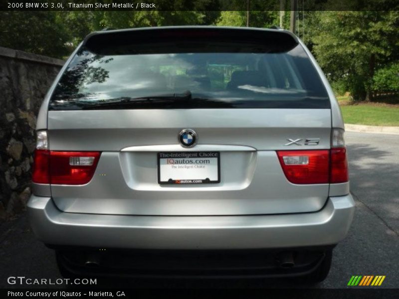 Titanium Silver Metallic / Black 2006 BMW X5 3.0i