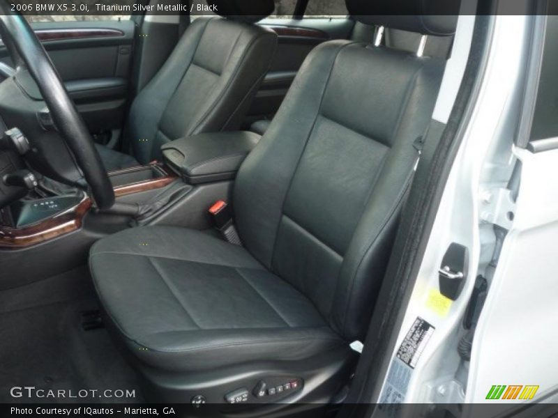 Titanium Silver Metallic / Black 2006 BMW X5 3.0i