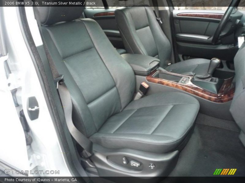 Titanium Silver Metallic / Black 2006 BMW X5 3.0i