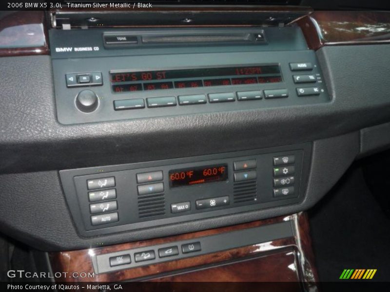 Titanium Silver Metallic / Black 2006 BMW X5 3.0i