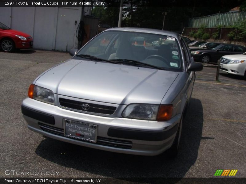 Platinum Metallic / Gray 1997 Toyota Tercel CE Coupe