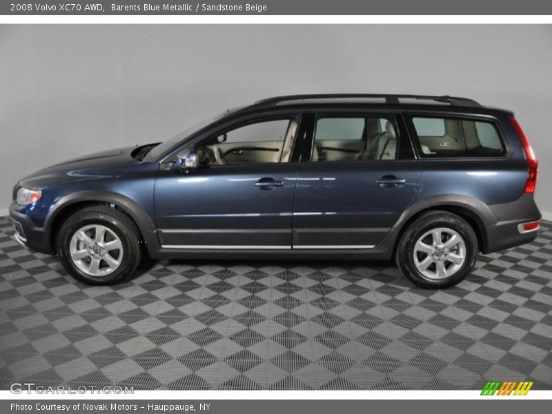 Barents Blue Metallic / Sandstone Beige 2008 Volvo XC70 AWD