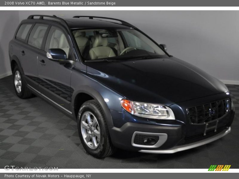 Barents Blue Metallic / Sandstone Beige 2008 Volvo XC70 AWD