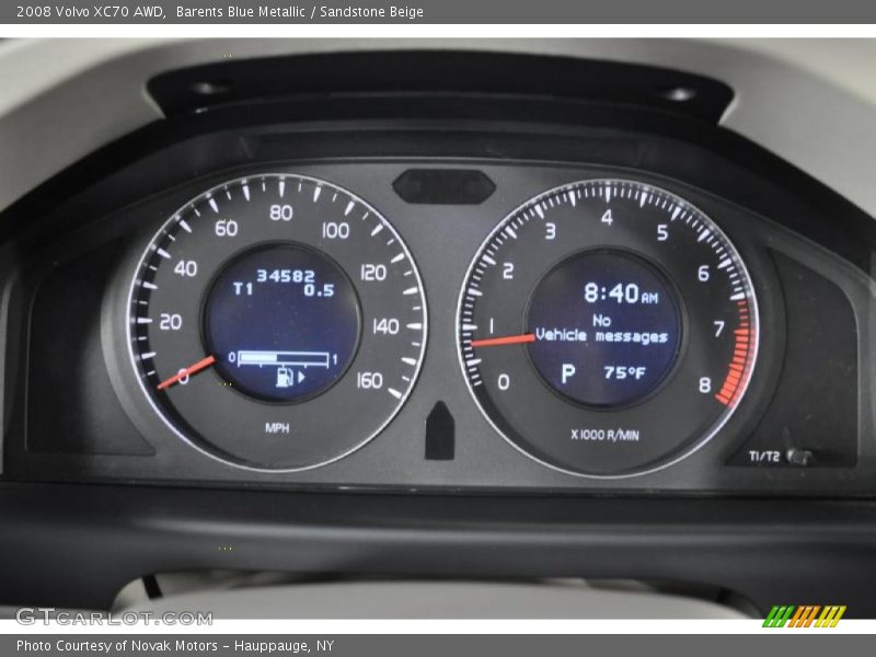 Barents Blue Metallic / Sandstone Beige 2008 Volvo XC70 AWD