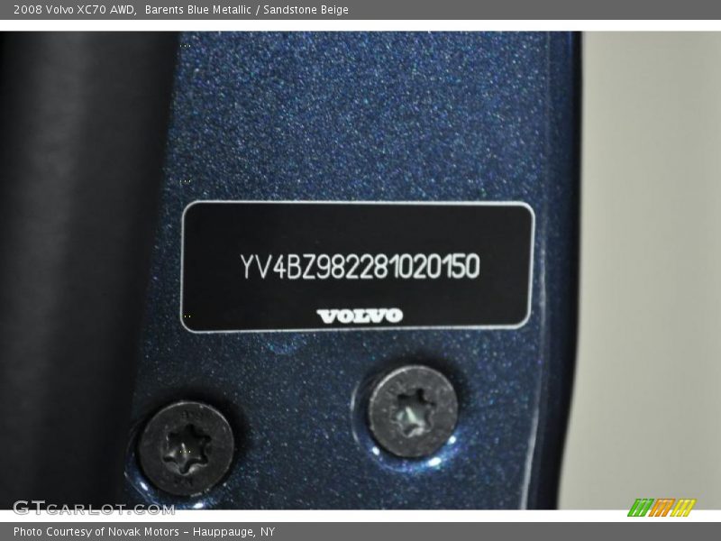 Barents Blue Metallic / Sandstone Beige 2008 Volvo XC70 AWD