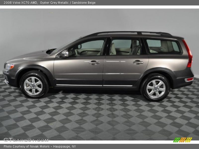 Oyster Grey Metallic / Sandstone Beige 2008 Volvo XC70 AWD