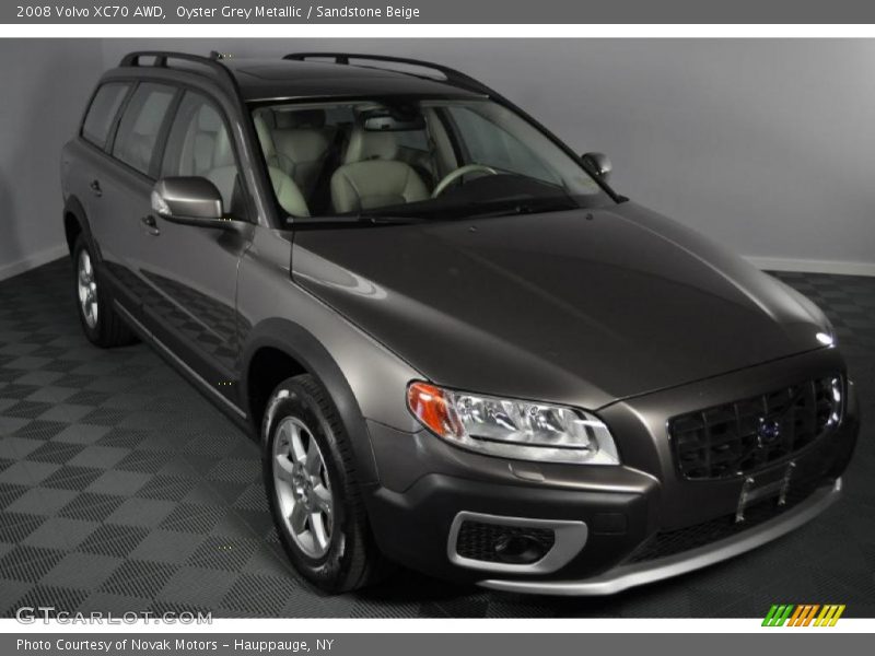 Oyster Grey Metallic / Sandstone Beige 2008 Volvo XC70 AWD