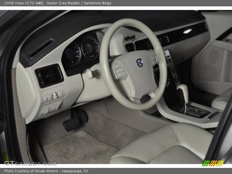 Oyster Grey Metallic / Sandstone Beige 2008 Volvo XC70 AWD
