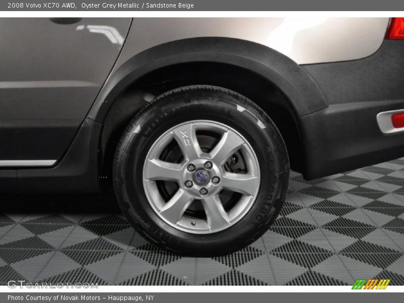 Oyster Grey Metallic / Sandstone Beige 2008 Volvo XC70 AWD