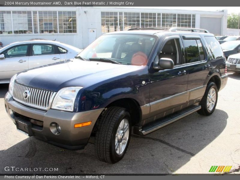 Dark Blue Pearl Metallic / Midnight Grey 2004 Mercury Mountaineer AWD