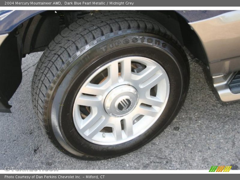 Dark Blue Pearl Metallic / Midnight Grey 2004 Mercury Mountaineer AWD