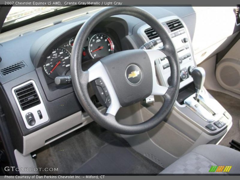 Granite Gray Metallic / Light Gray 2007 Chevrolet Equinox LS AWD