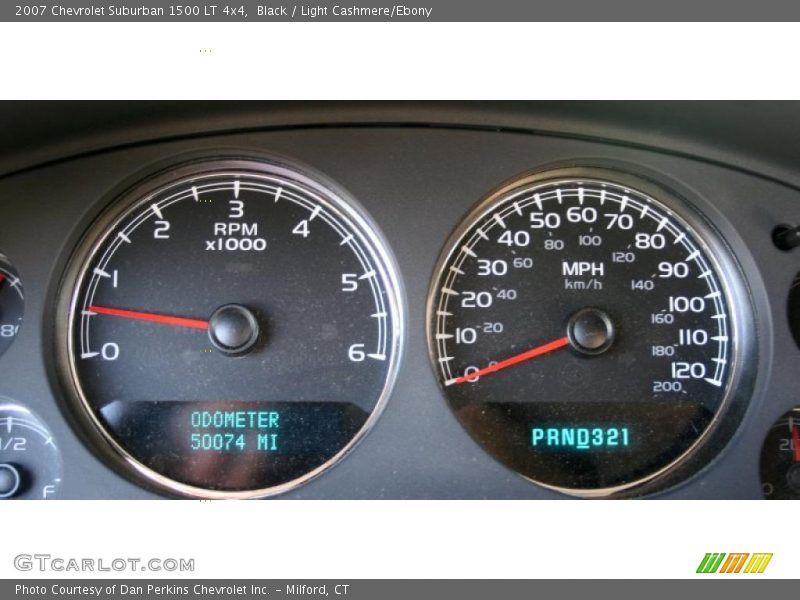 Black / Light Cashmere/Ebony 2007 Chevrolet Suburban 1500 LT 4x4