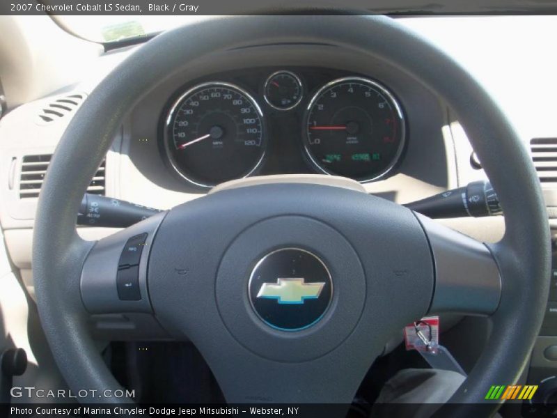 Black / Gray 2007 Chevrolet Cobalt LS Sedan