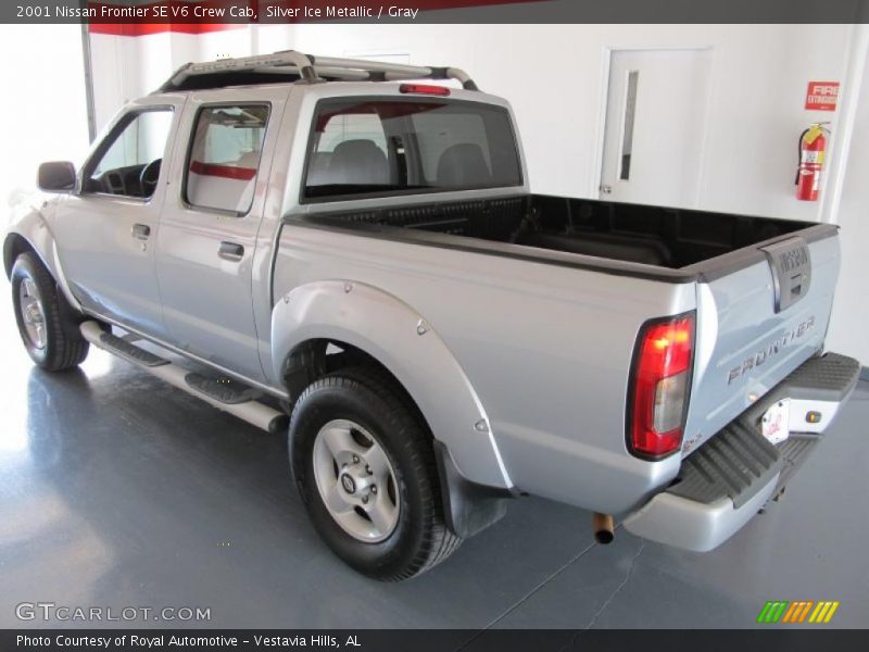 Silver Ice Metallic / Gray 2001 Nissan Frontier SE V6 Crew Cab