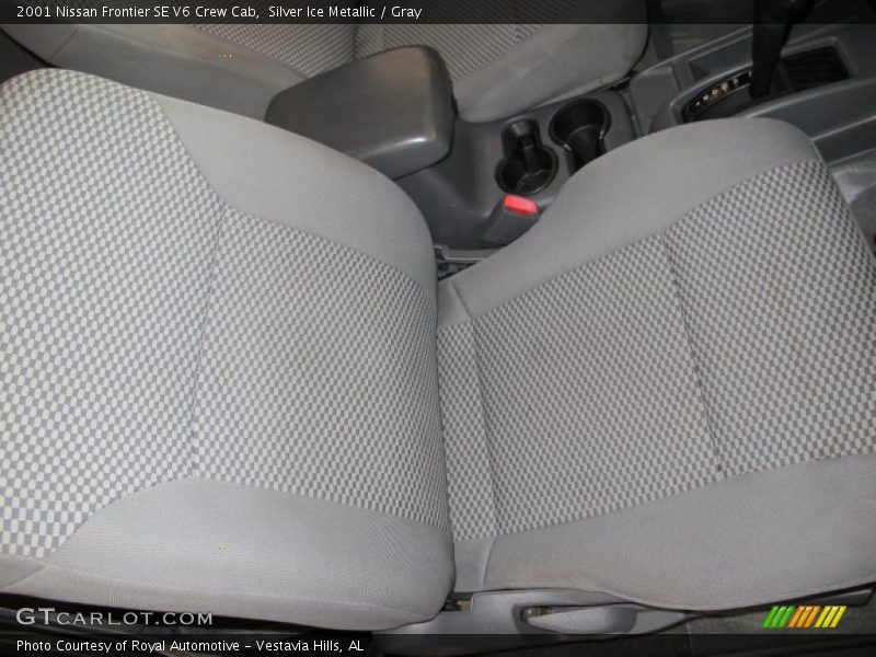 Silver Ice Metallic / Gray 2001 Nissan Frontier SE V6 Crew Cab
