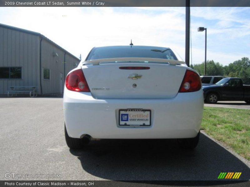 Summit White / Gray 2009 Chevrolet Cobalt LT Sedan