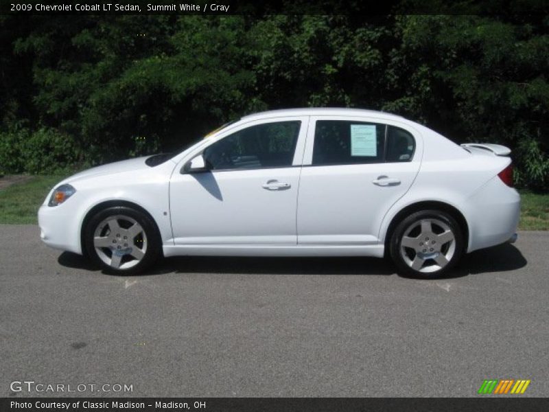 Summit White / Gray 2009 Chevrolet Cobalt LT Sedan