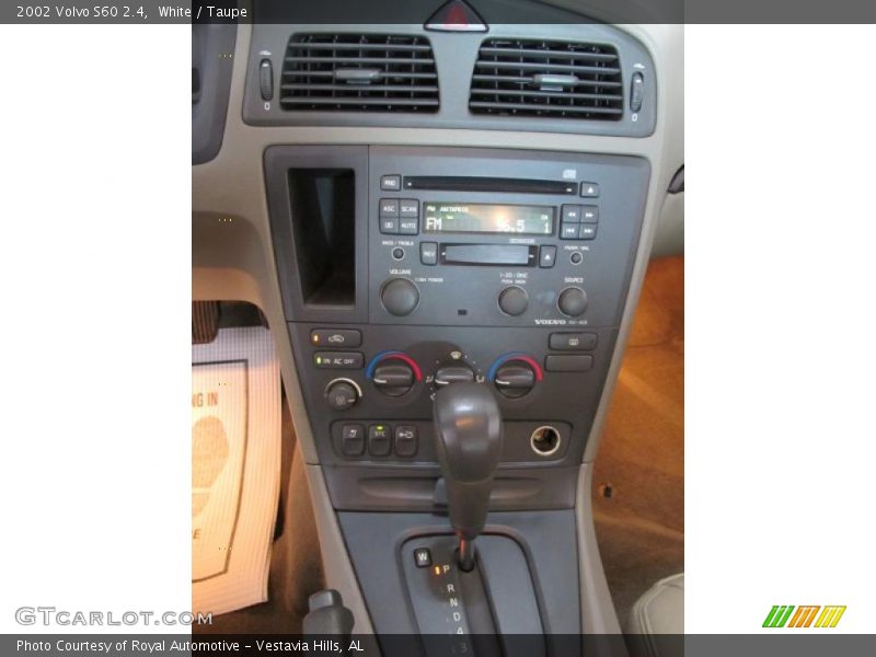 White / Taupe 2002 Volvo S60 2.4